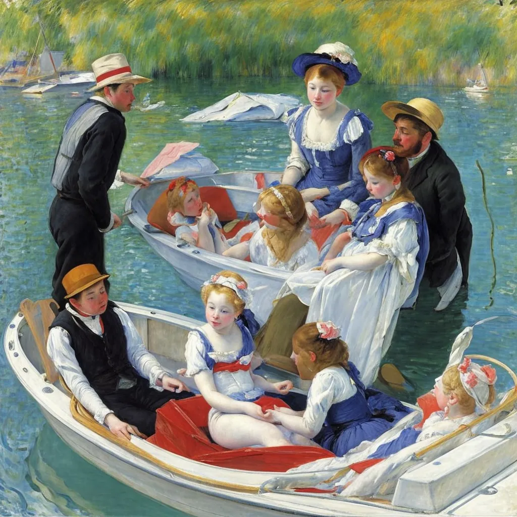 1873 - The Boating Party - Mary Cassatt